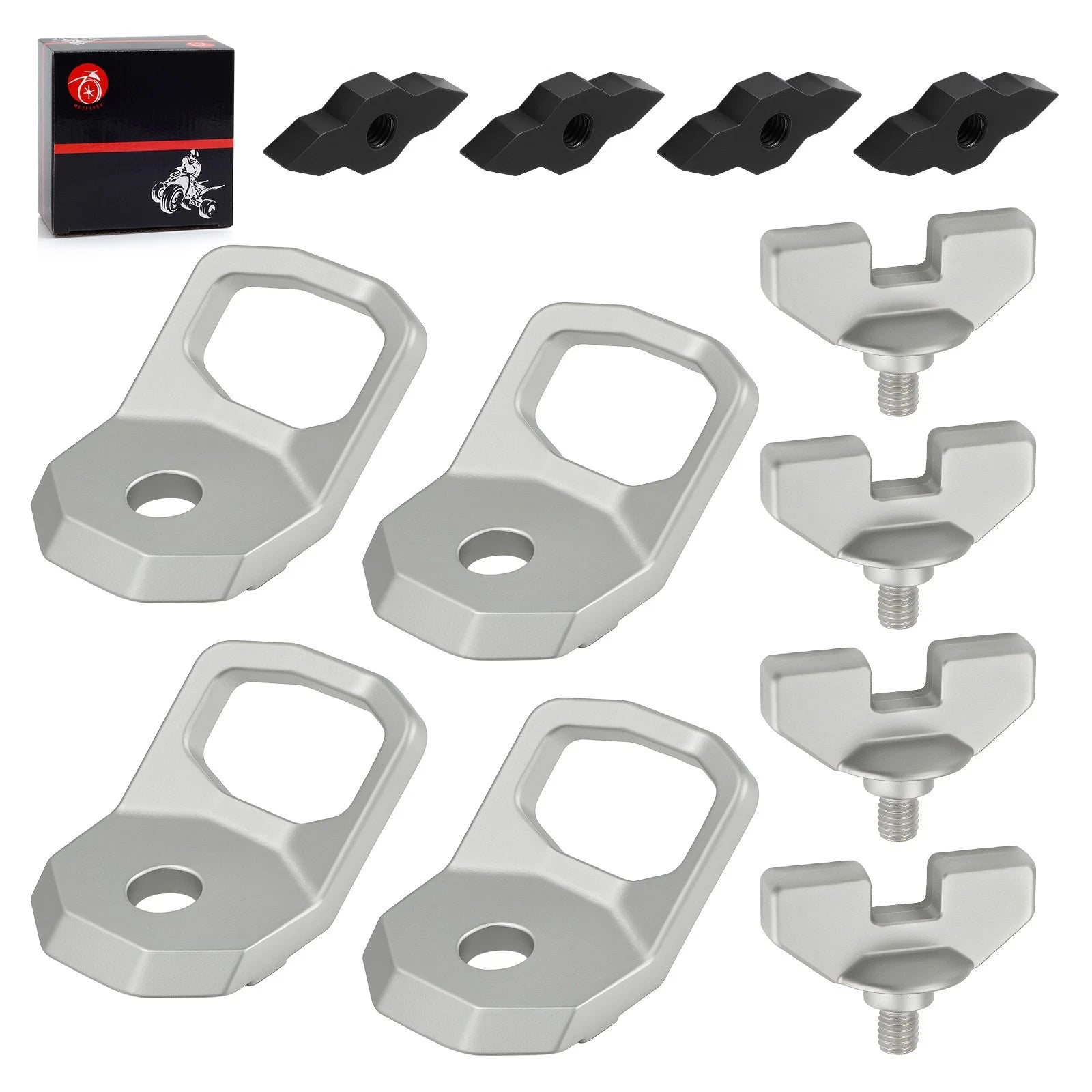 Set of 4 Lock & Ride D-Ring 2889620 2890894 for Polaris Xpedition ADV 5 (2024–2025)