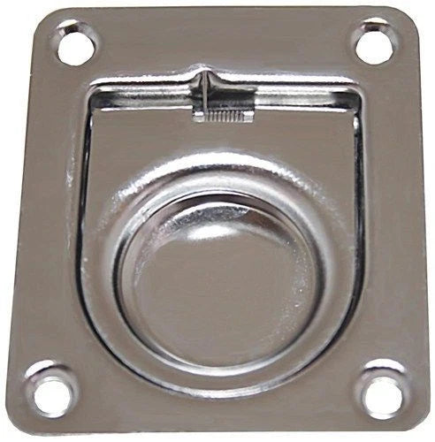 Anti Rattle Flush Pull Ring for Marine (55x65mm, 304 Stainless Steel)