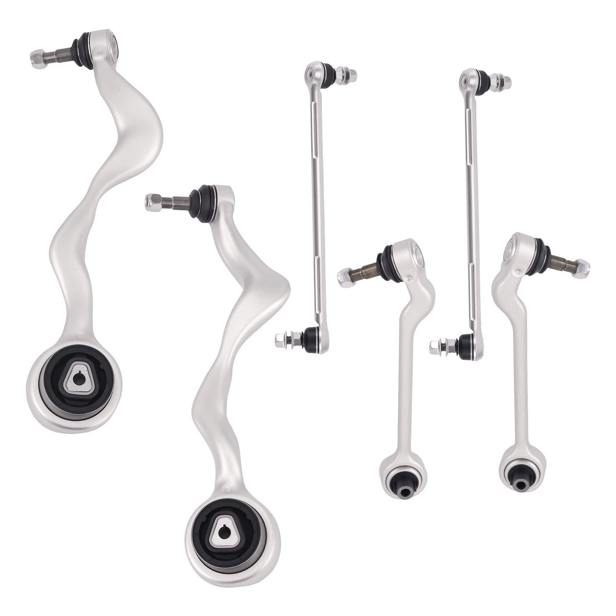 Set of 6 Front Lower Control Arms w/Ball Joint & Sway Bar Link for