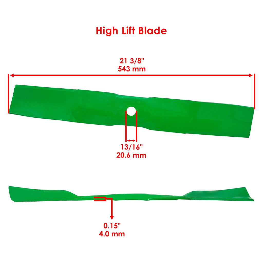 42 Inch Standard Deck Blades Replacement for John Deere S220 S240 (200–)