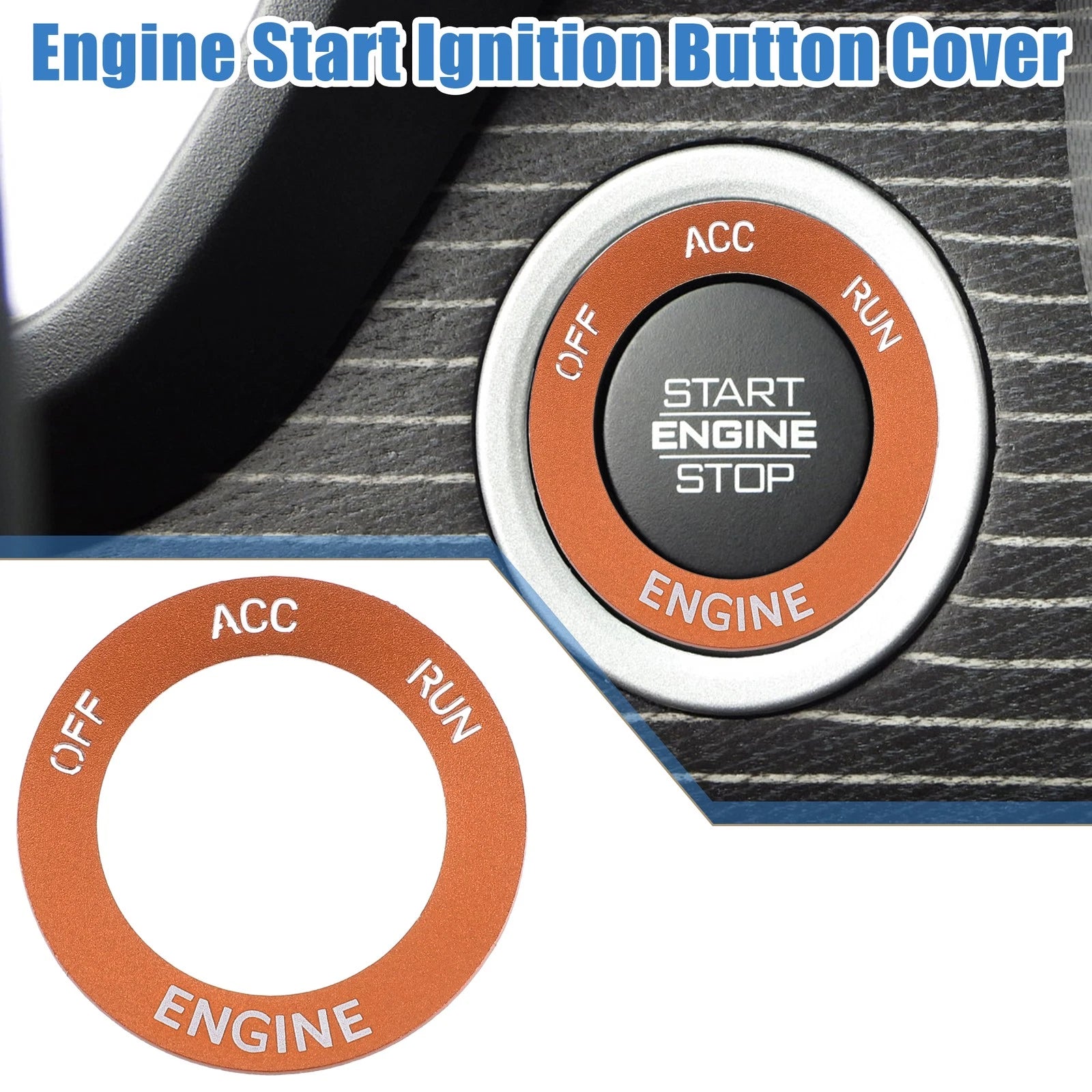 Engine Start Button Sticker OEM Replacement for Dodge Charger Challenger (2006–2023)