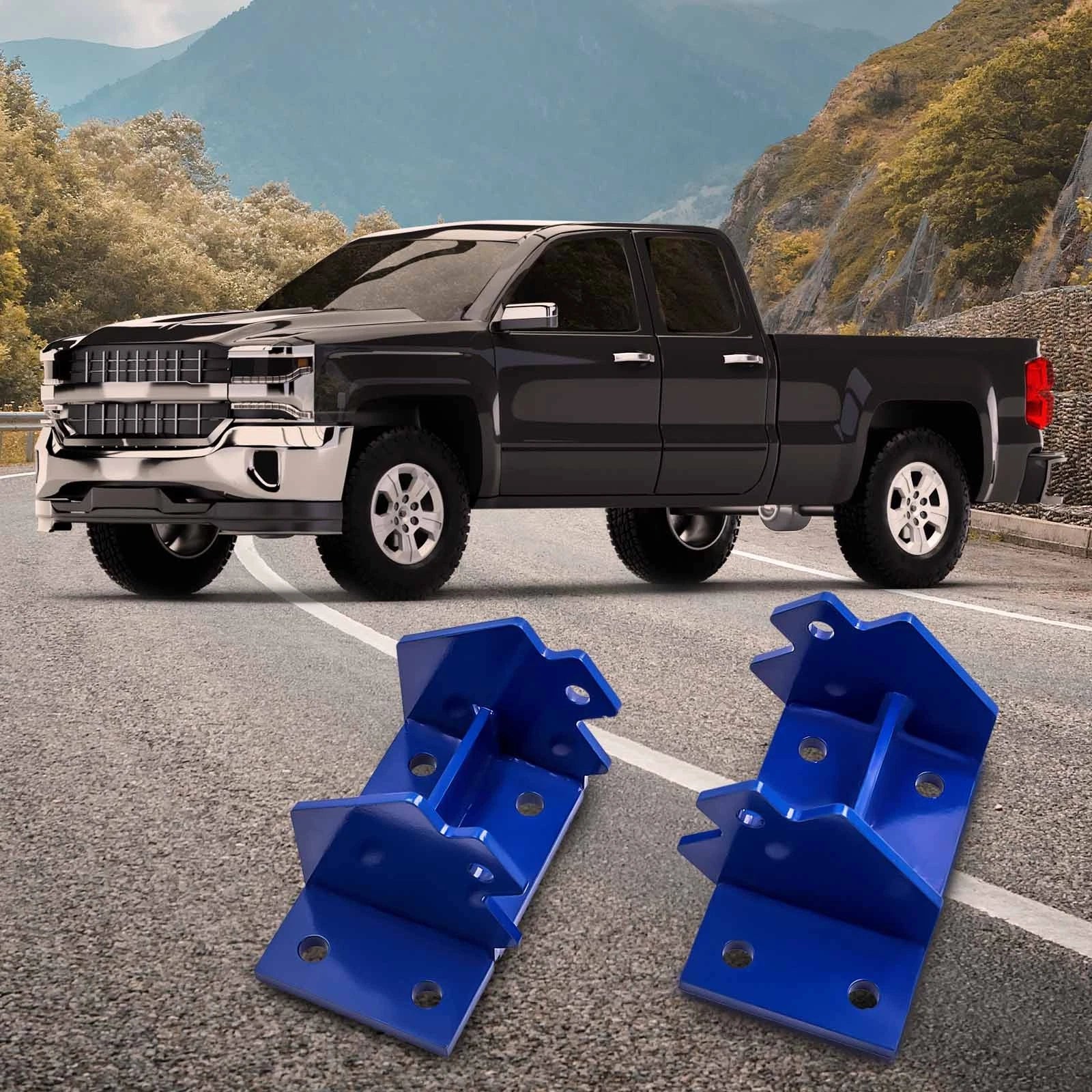 Motor Mount Conversion Kit for Chevy 6BT Cummins Engine (1973–1987) 2WD