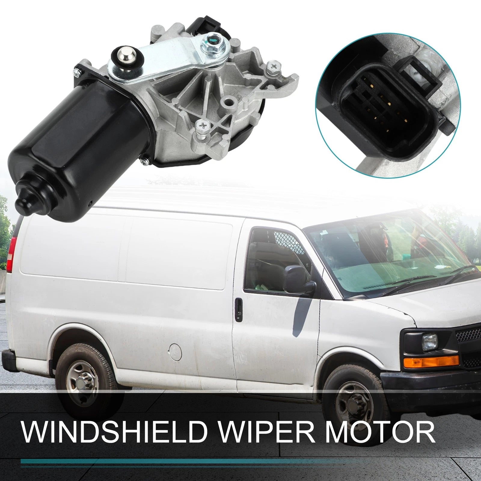 Front Windshield Wiper Motor OEM Replacement for Chevrolet Express (1996–2002)