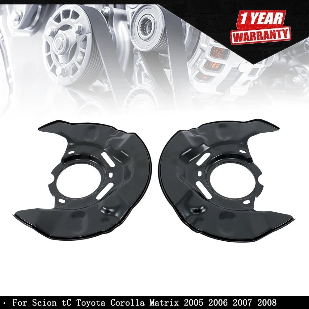 Front Brake Dust Shield Set for Scion tC Toyota Corolla Matrix (2005–2008)