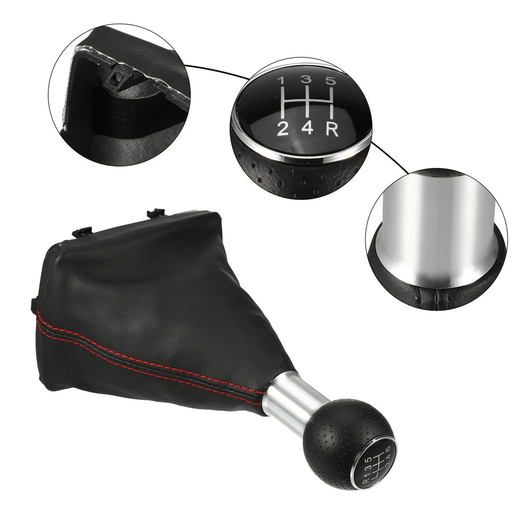 6 Speed Gear Shift Lever Cover Set for Audi A4 B6 B7 (2000–2008)