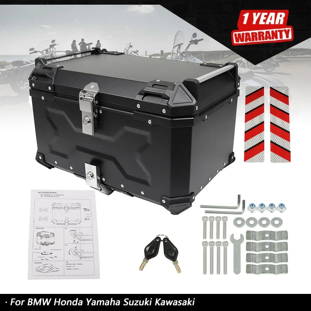 65L Waterproof Motorcycle Top Case for Scooter (Universal Fit)