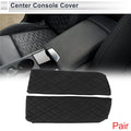 Car Center Console Cover with Storage Bag for BMW X5 (2014–2018) Black Pair