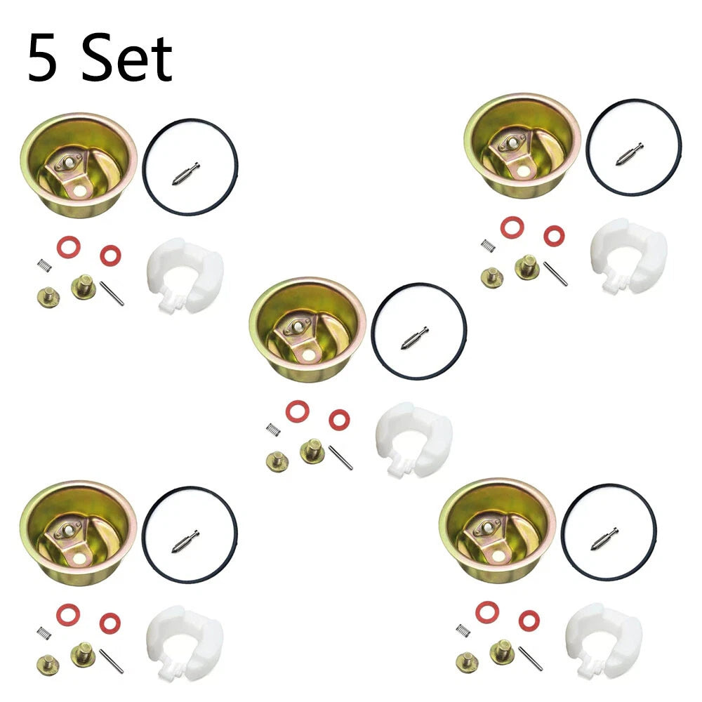 Set of 5 Carburetor Needle Bowl Gasket Float Kit for Honda GX120 GX160