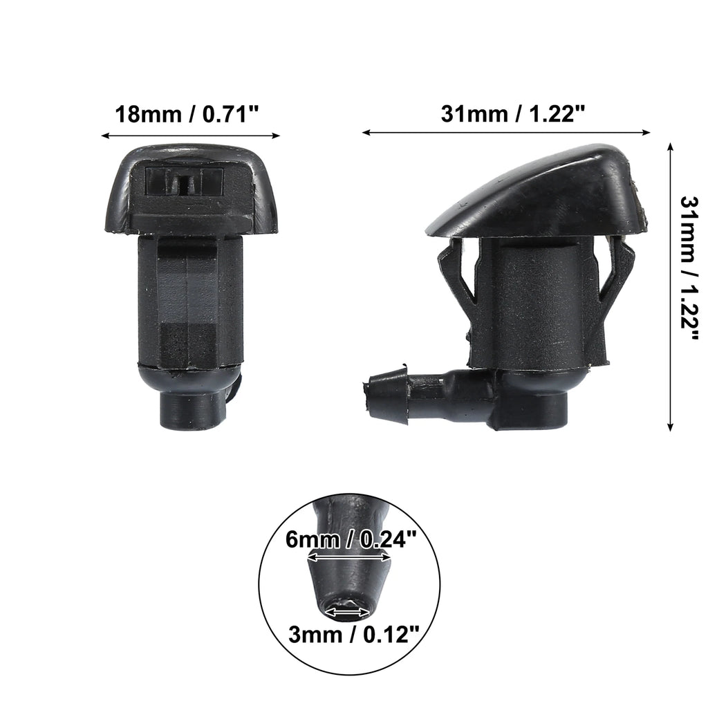 1 Pair Windshield Washer Nozzles for Toyota Solara (2004–2008)