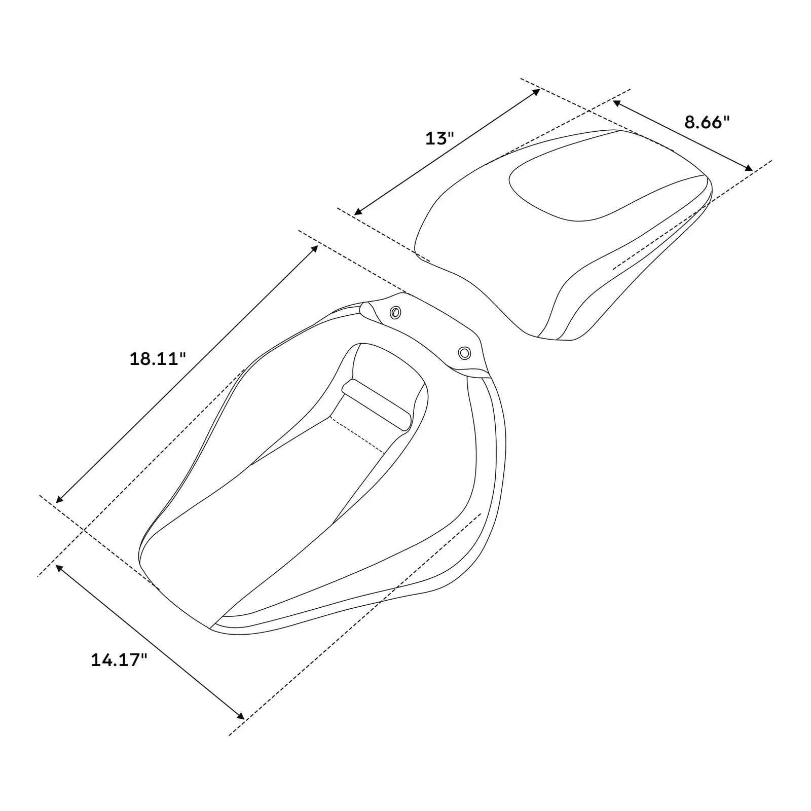 Seats for Harley Breakout FXBR FXBRS (2018–2023) Black