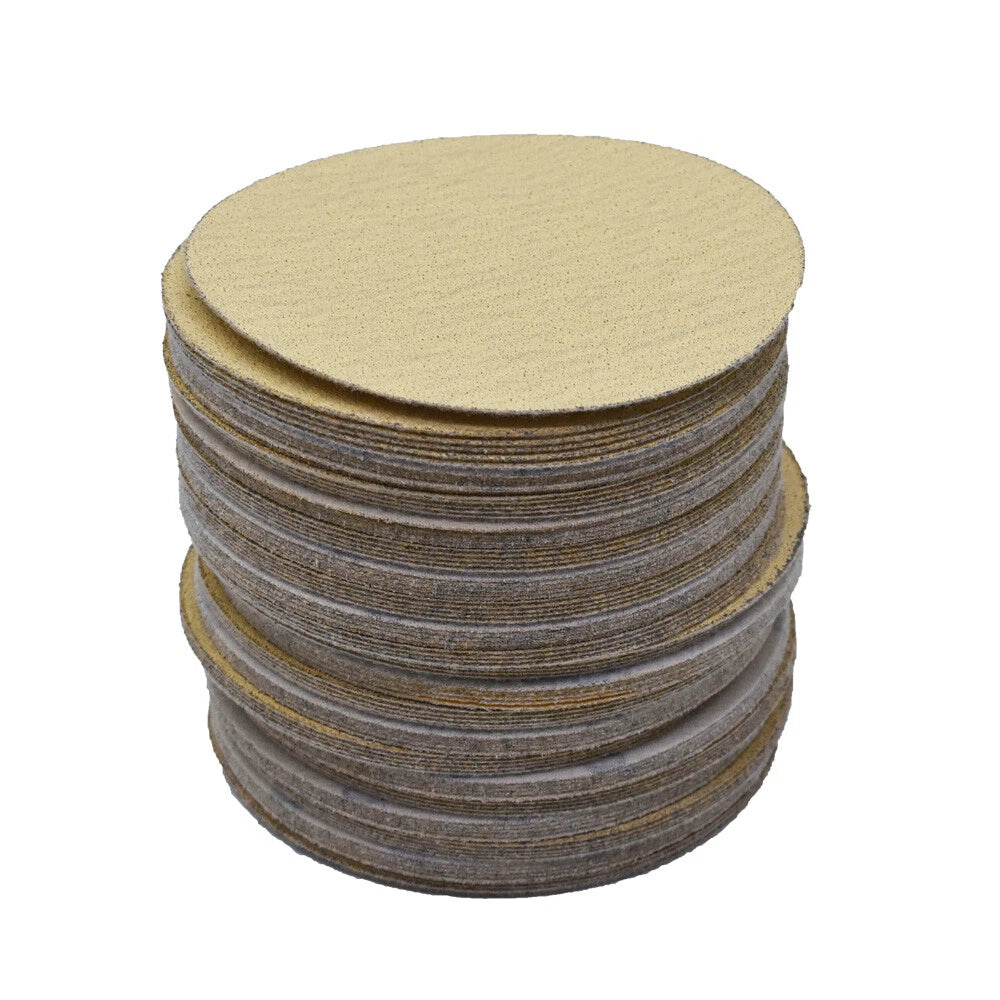 100 Pack 5 Inch Hook Loop Sanding Discs 80 Grit
