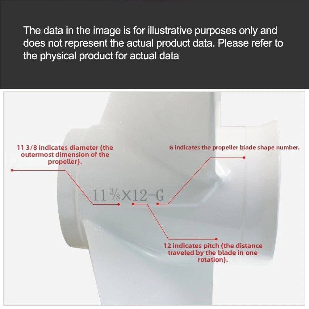8 Inch Outboard Propeller for (Aluminum Alloy)