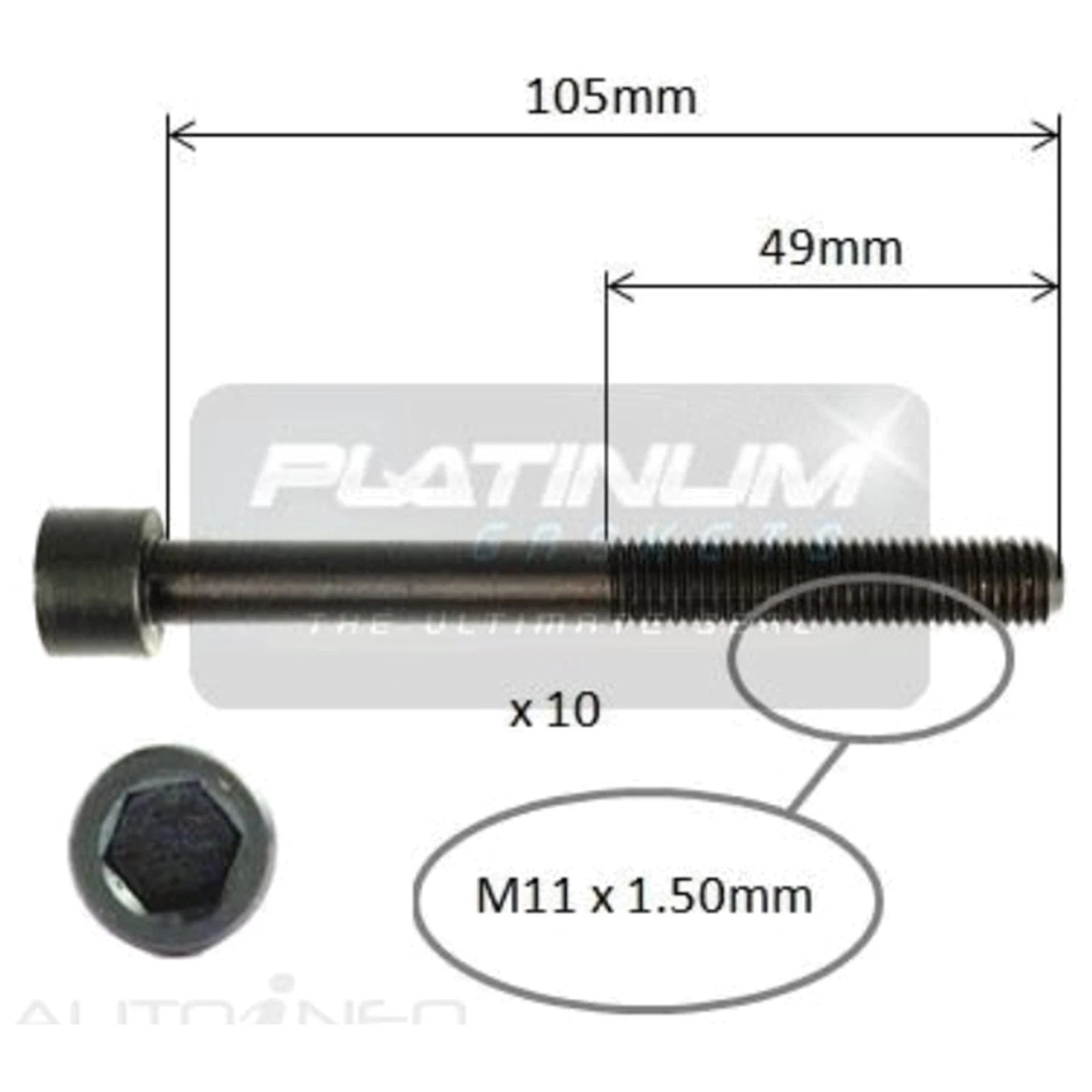 Engine Cylinder Head Bolt Set for Mazda 323 BJ (2001–2003)