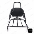 Black Backrest Sissy Bar with Luggage Rack for Harley Touring (2009–2017)