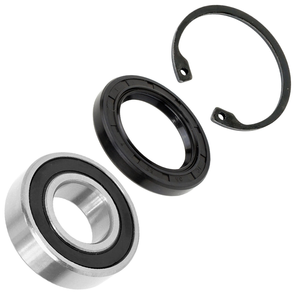 Rear Axle Drive Shaft Bearing Circlip Seal Replacement for Kawasaki Bayou 220 (1988–2002)