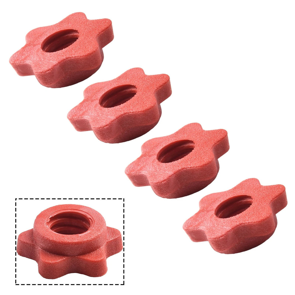 Set of 4 Spinlock Collars for Barbell Weight Lifting
