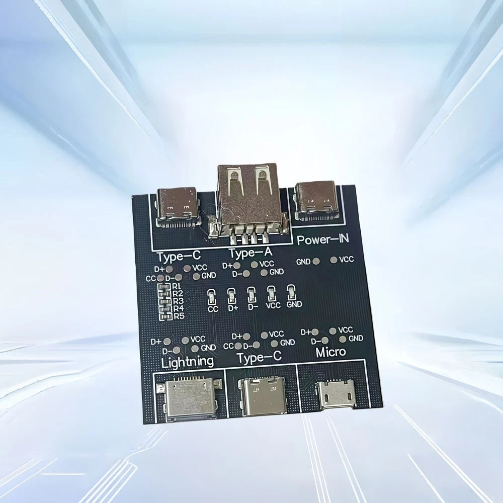 Multi Port USB Cable Tester Board with Quick Detection and Safety Protection