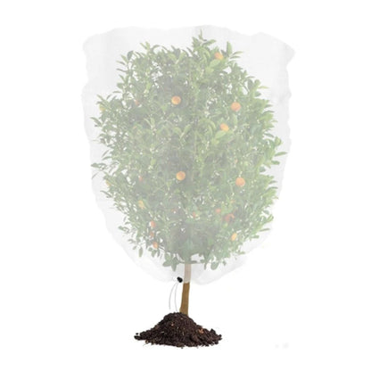 Protective Plant Net Cover with Zipper and Drawstring for Garden Use