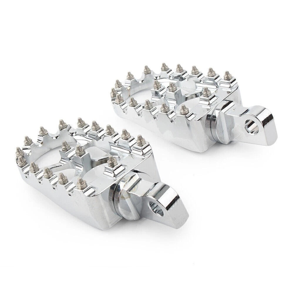 Wide Foot Peg MX Style for Harley Dyna Sportster (2004–2023) Chrome