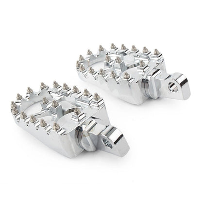 Wide Foot Peg MX Style for Harley Dyna Sportster (2004–2023) Chrome