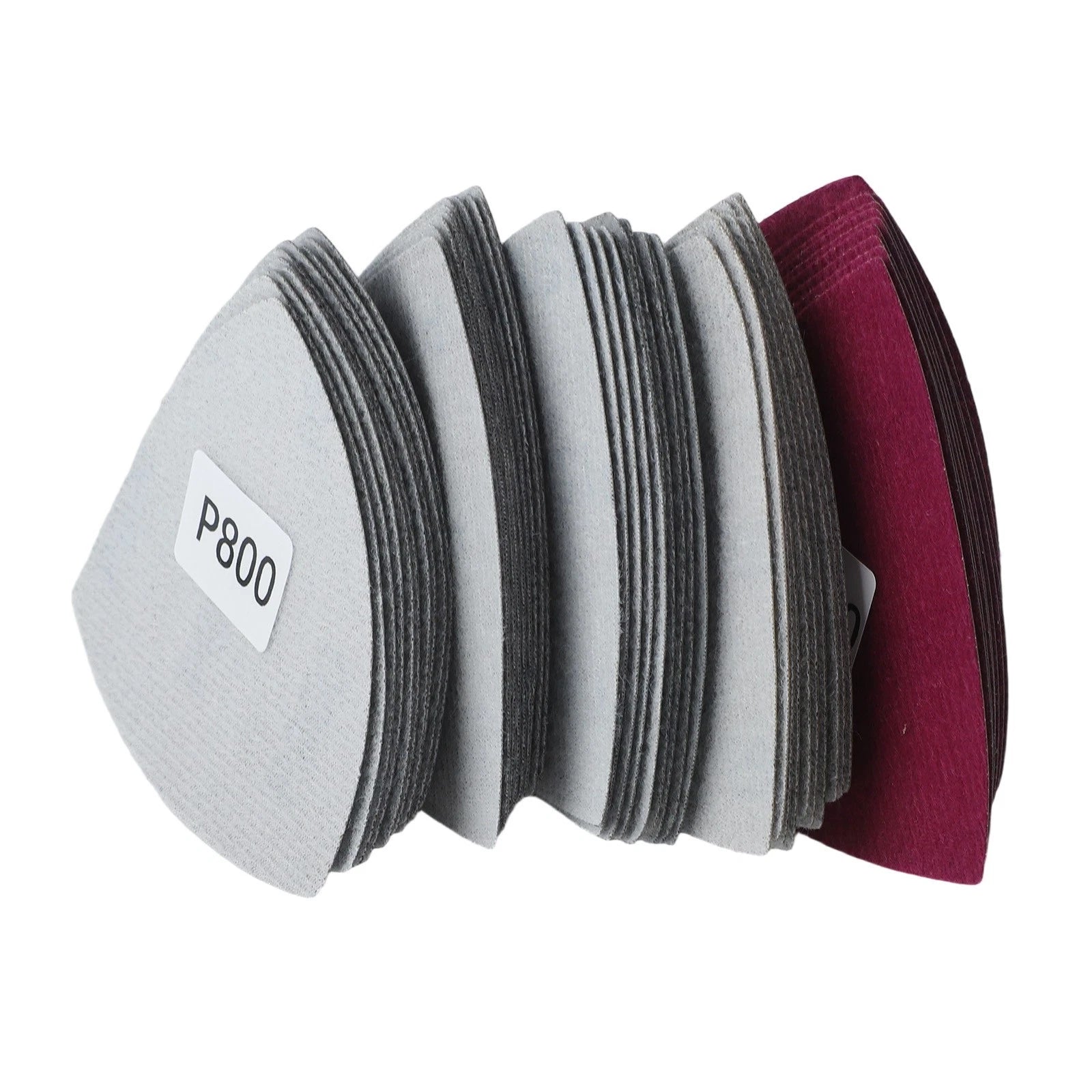 50x Triangle Sanding Sheets for Universal Use (90mm, 800-5000 Grit)
