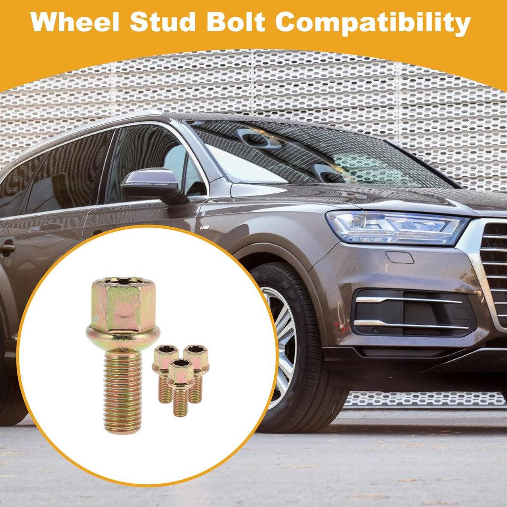 Wheel Lug Stud M12x1.5 Replacement for Audi 4000 (1982–1987) 4 Pcs