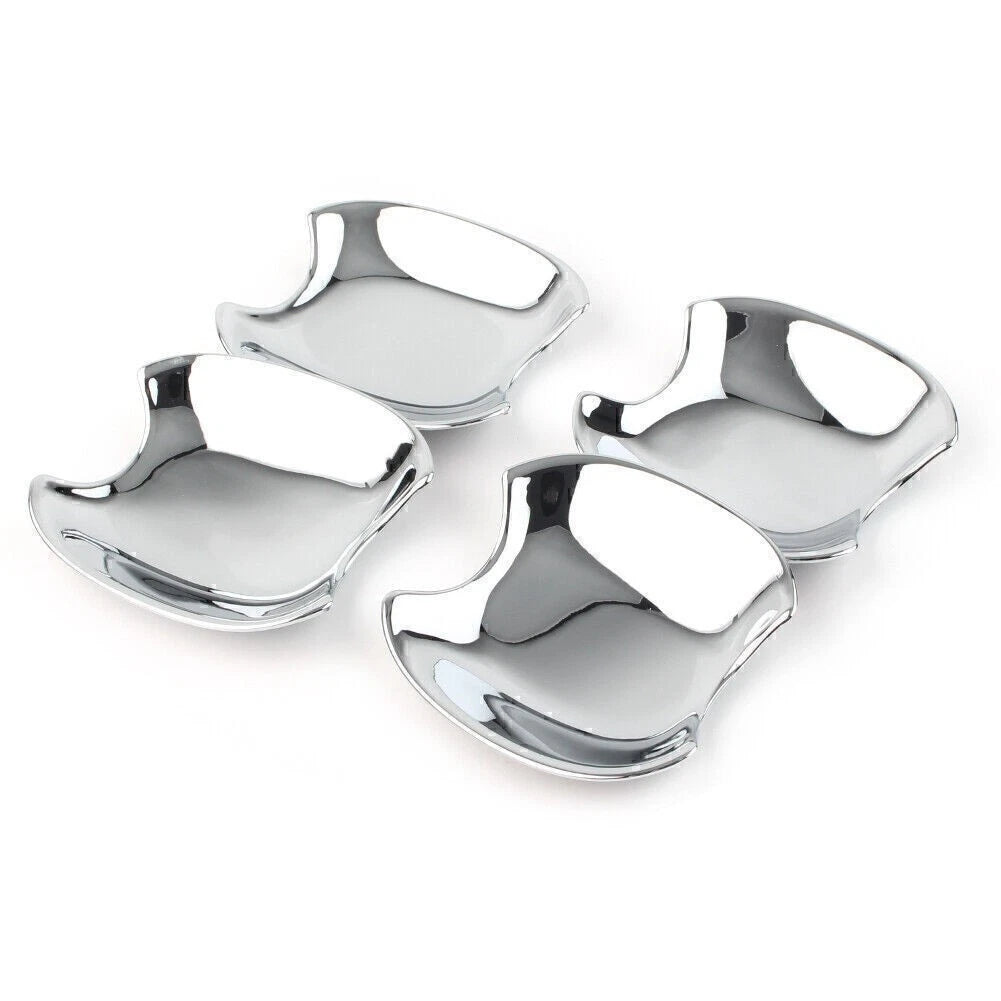 Set of 4 Outer Door Handle Bowl Cover Trim Chrome for Toyota Sienta (2016–2018)