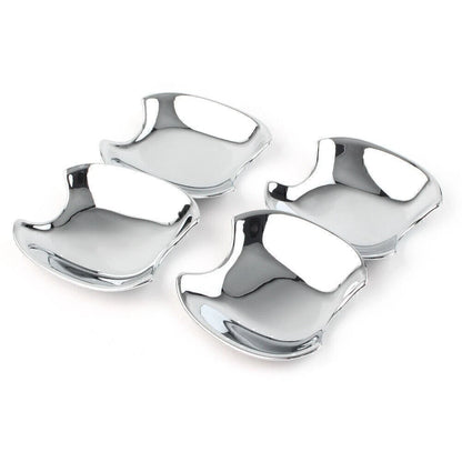 Set of 4 Outer Door Handle Bowl Cover Trim Chrome for Toyota Sienta (2016–2018)