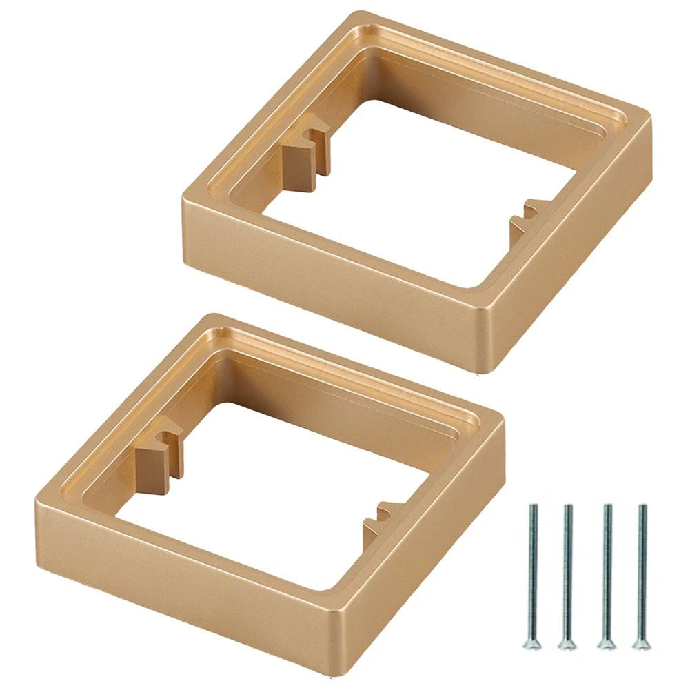 Square Single Socket Spacer Set of 2 with Screws for Compatibility Needs