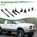8 Pcs Front Outer Inner Tie Rod Ends & Ball Joints for Dodge Dakota (1997–2004)