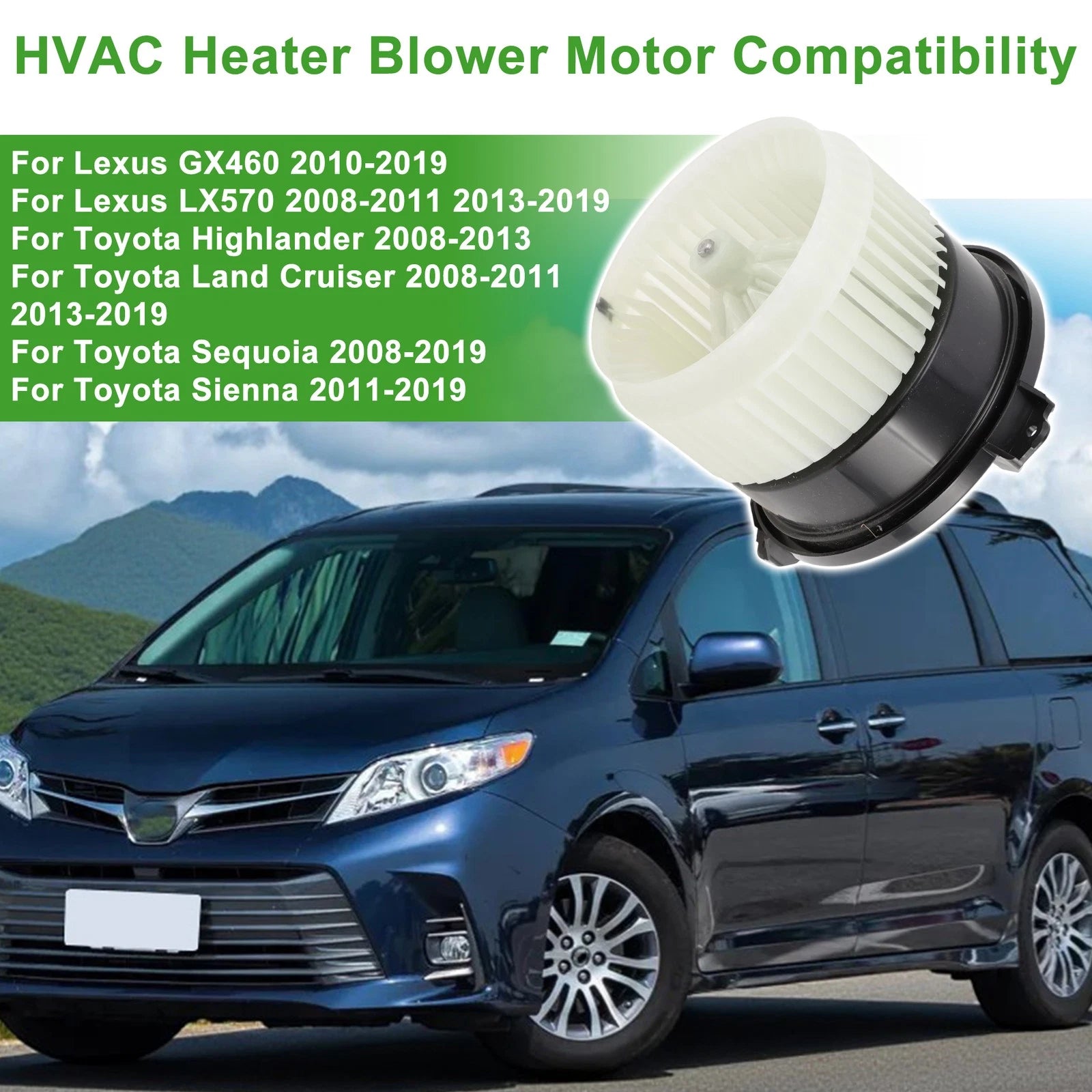 HVAC Blower Motor Assembly for Lexus GX460 (2010–2019)