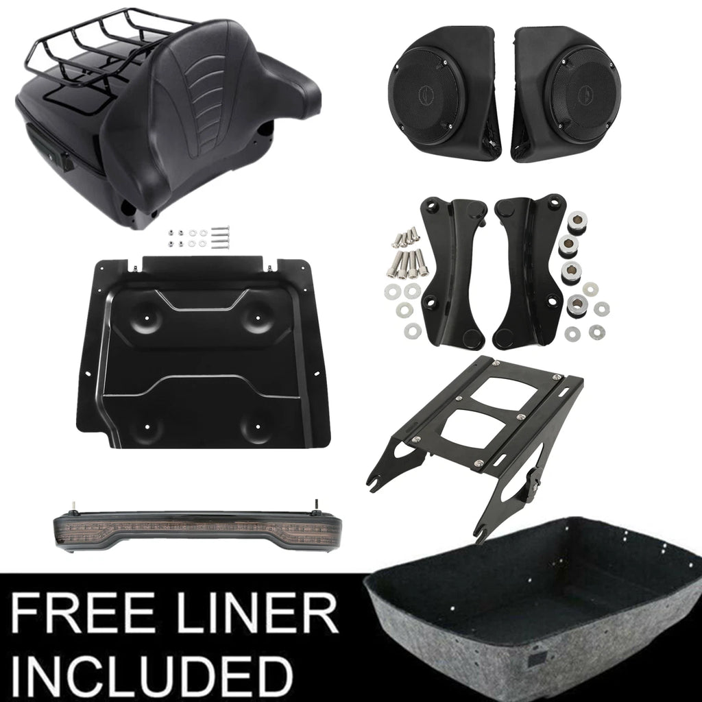 Trunk Speaker Rack Pad for Harley Touring (2014–2025) Black