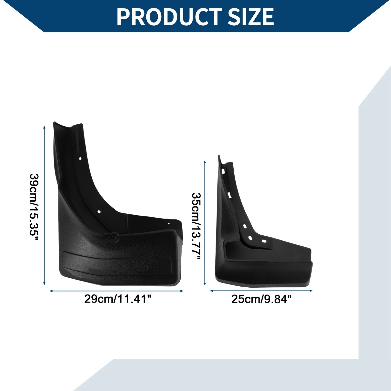 Mud Flaps Splash Guards 1 Set for Mercedes-Benz GL GL S (2015–2019)