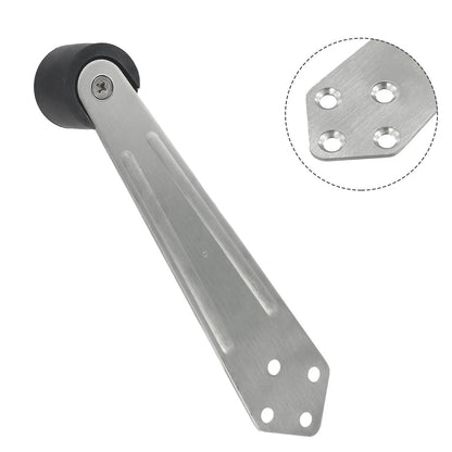 Door Stop Buffer for Wooden Door - Silver Stainless Steel 304