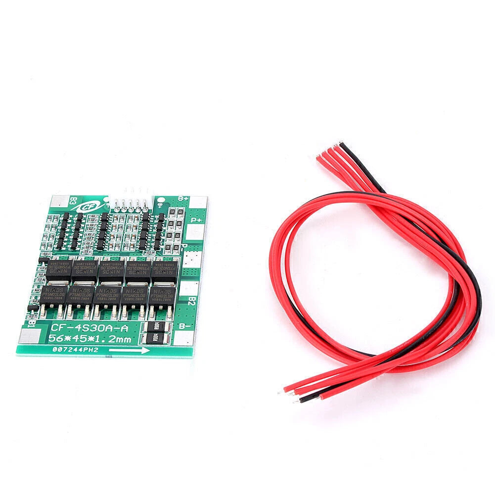 4S 30A PCB Li-ion Lithium Battery Protection Board Module 18650