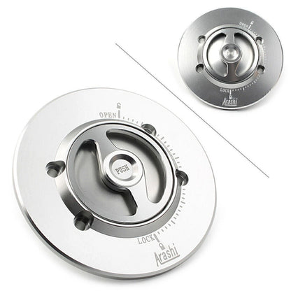 Fuel Tank Cap CNC Silver for BMW S1000RR (2010–2018), S1000R (2015–2018)