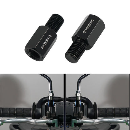 M10x1.25 20mm Mirror Extender Riser Bracket for Kawasaki KLR650 (2008–2024)