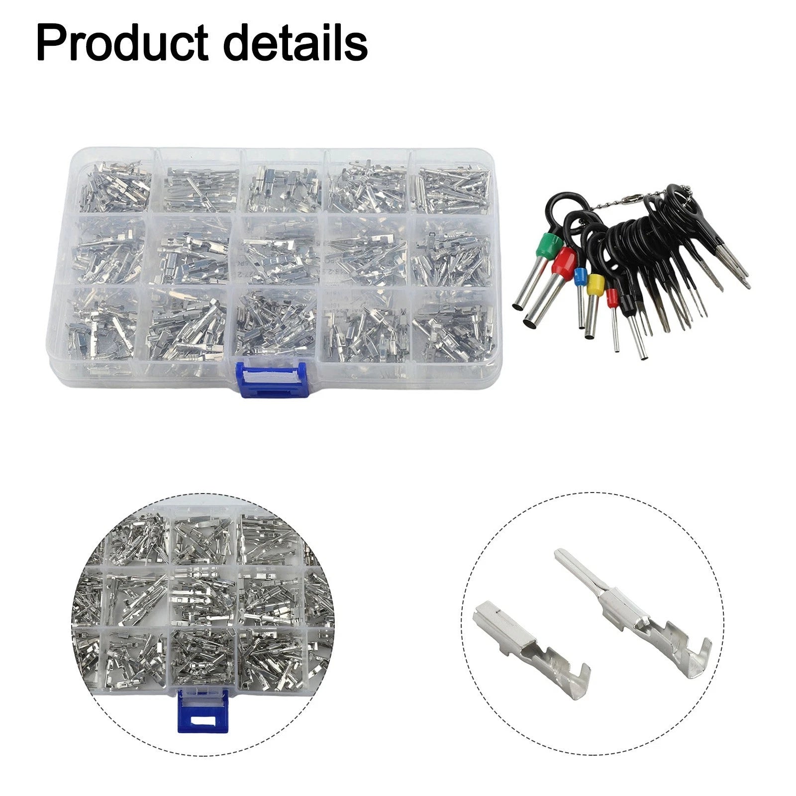 2X Terminal Pins Kit with Removal Tool for Quick Connections