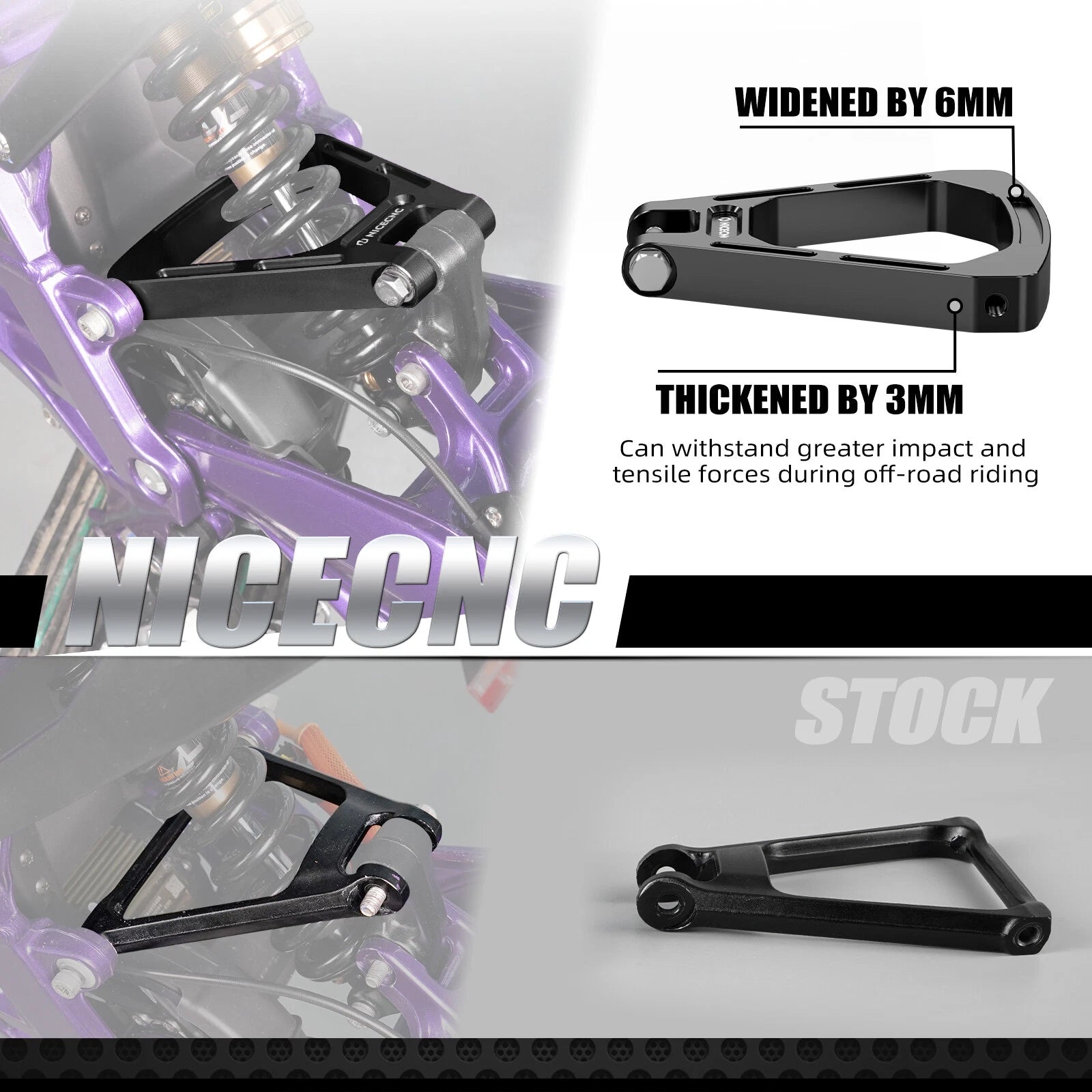CNC Rear Suspension Triangle Linkage Kit for Surron Light Bee (2019–2023)