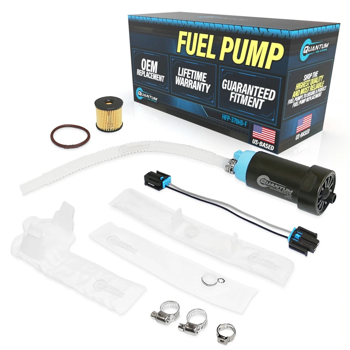 QFS Fuel Pump + Filter + Strainer for Harley Davidson FLS FXD FXS (2004–2017)