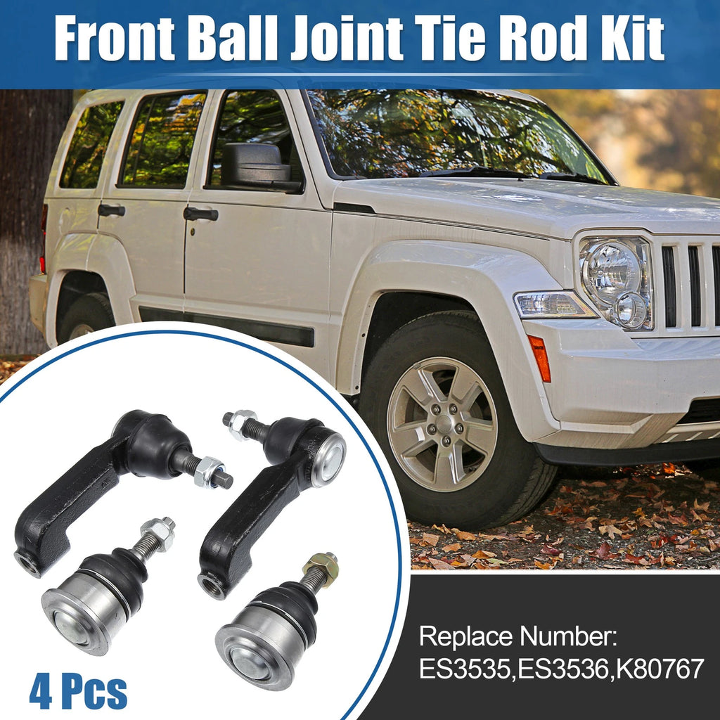 Front Outer Tie Rod End & Lower Ball Joints for Jeep Liberty (2002–2007)