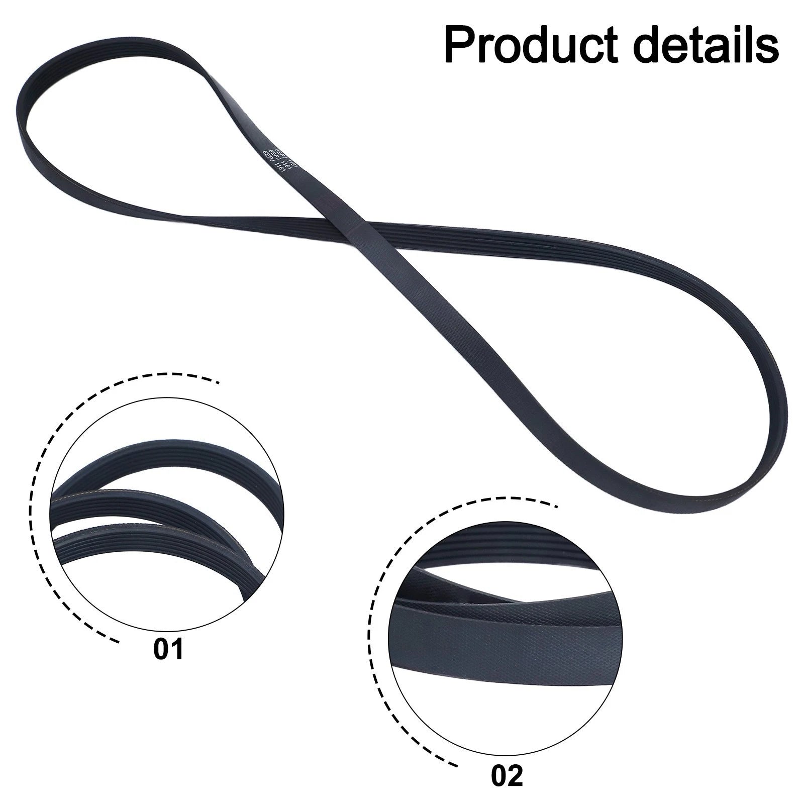 Rubber Belt for Washing Machines (6EPJ1161)