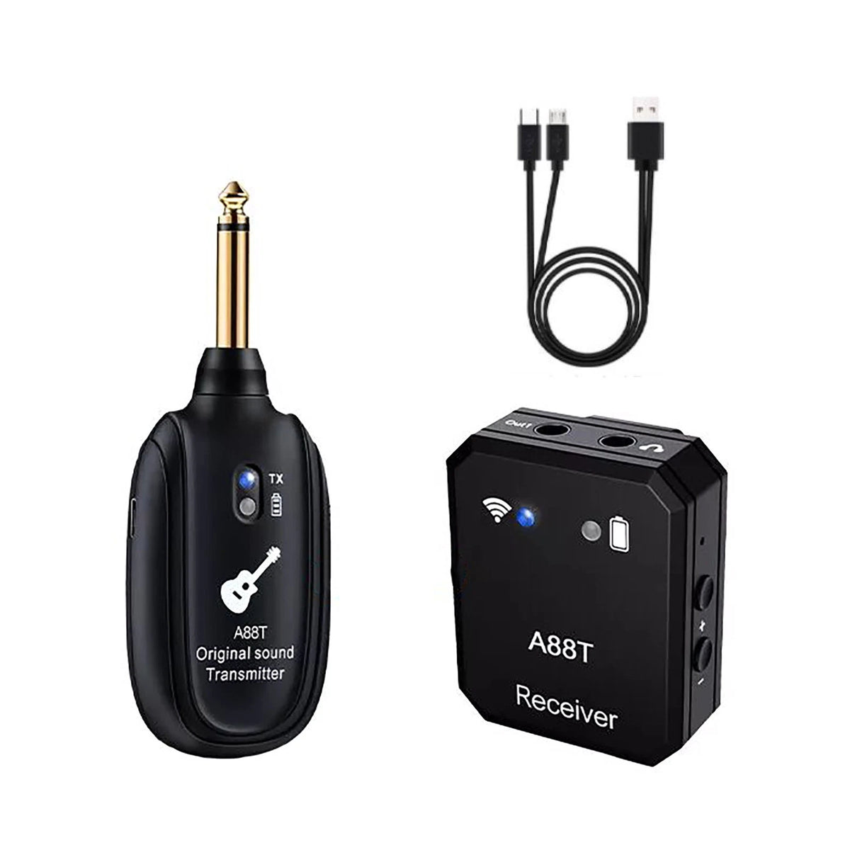Wireless In-Ear Monitor System for Universal Use (Rechargeable)