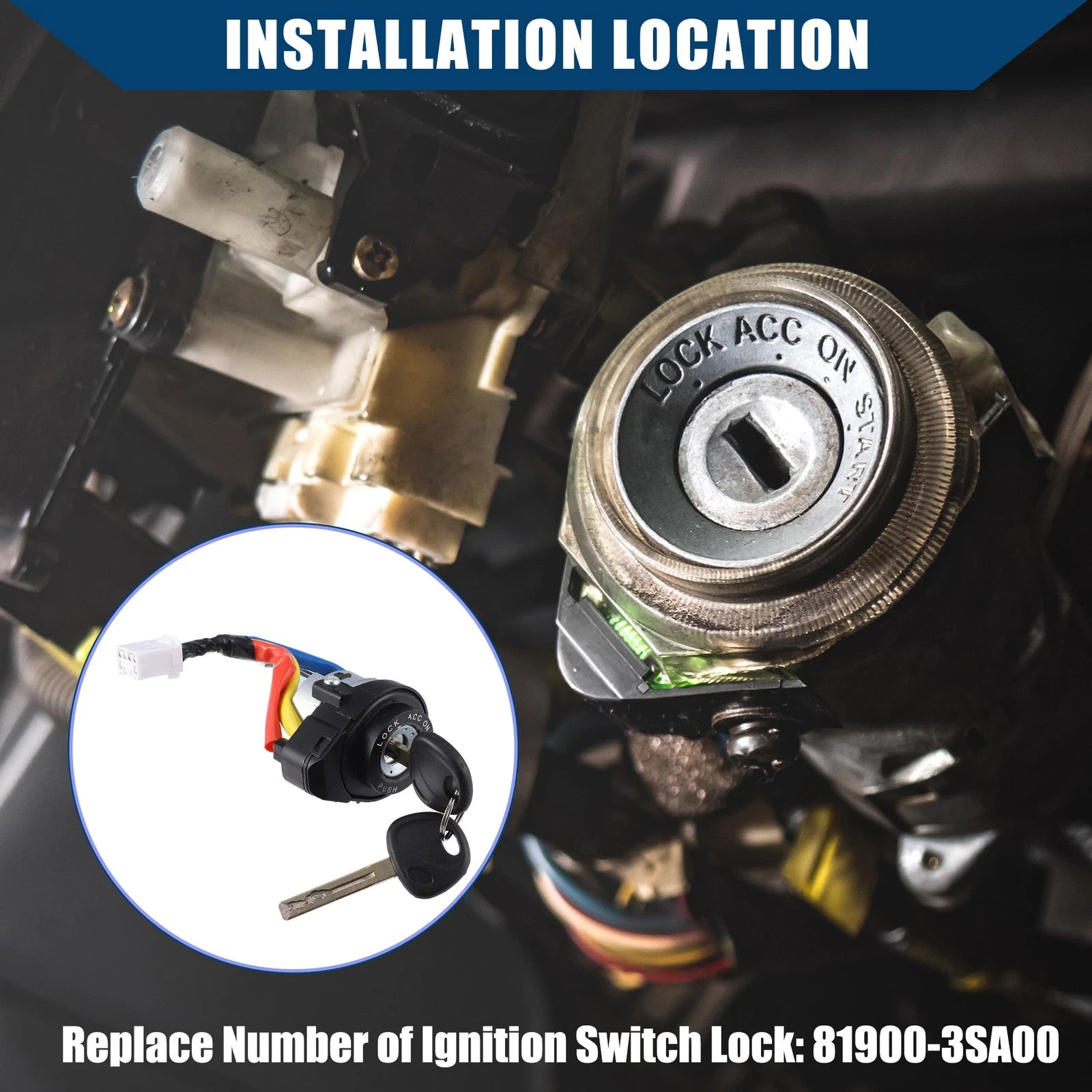 Ignition Lock Cylinder Replacement for Hyundai Sonata (2009–2014)