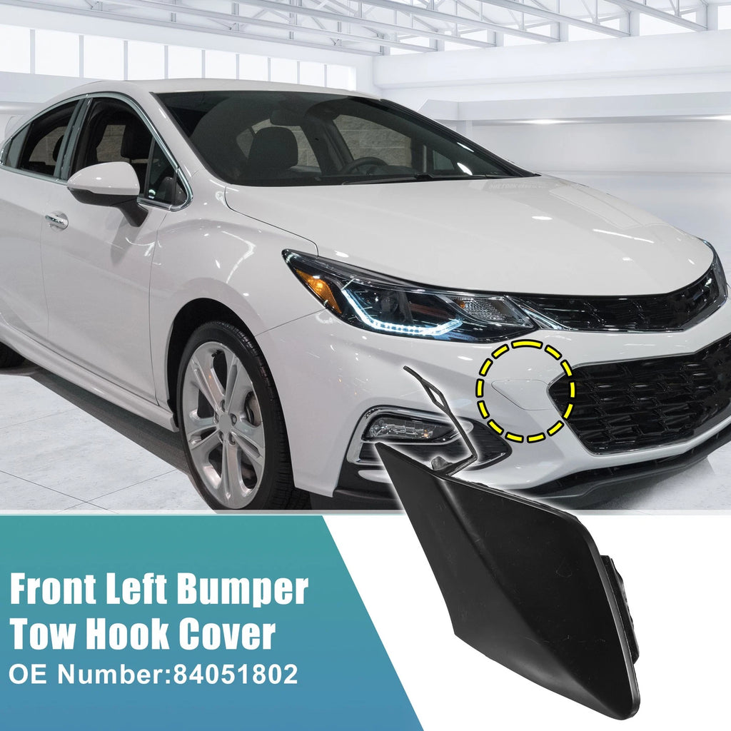 Front Right Bumper Tow Hook Cover Replacement for Chevrolet Silverado (2014–2018)