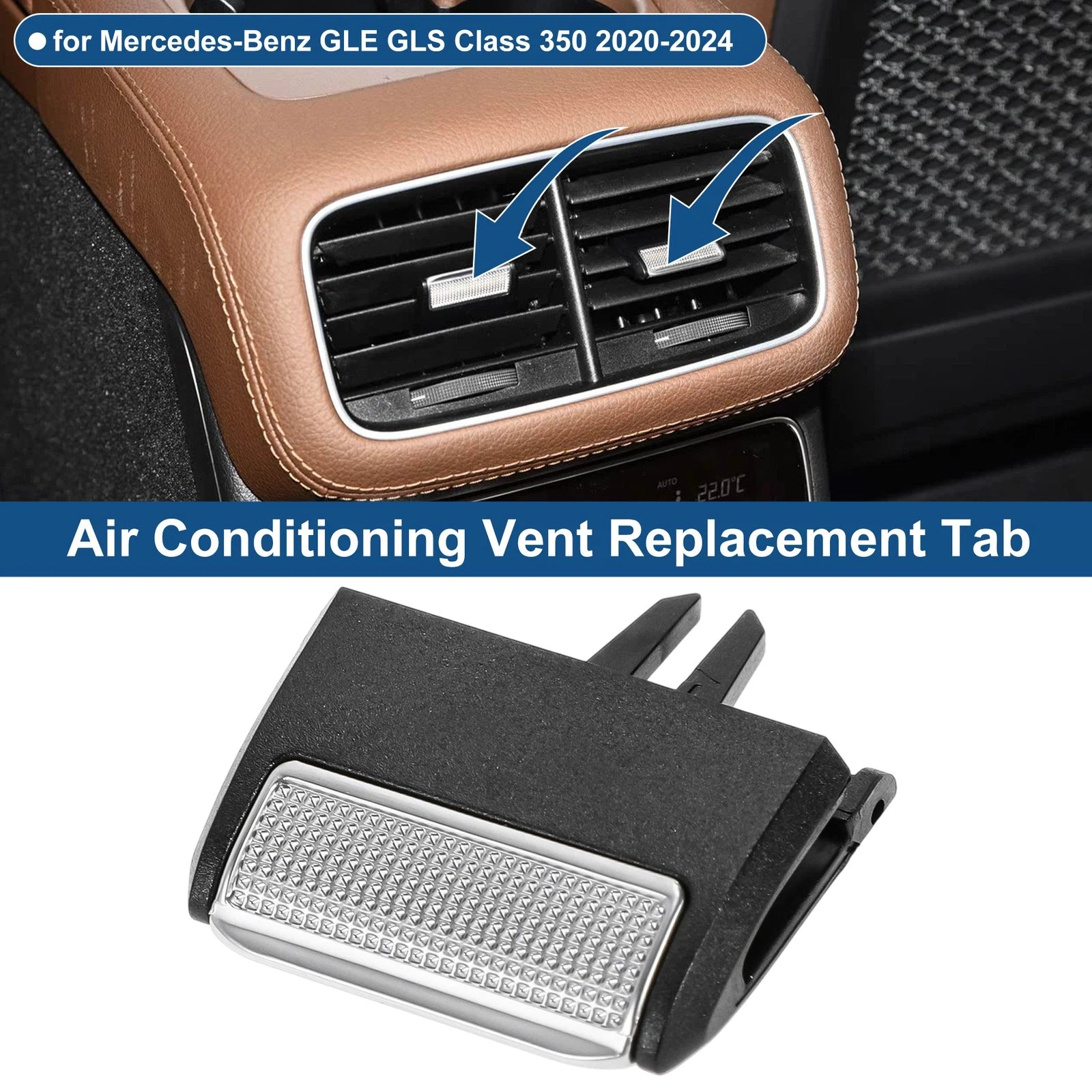 Vent Outlet Tab Clip Replacement for Mercedes-Benz GLE GLS (2016–2022)