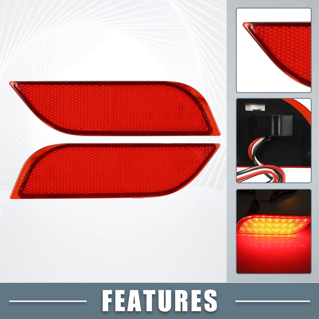 Rear Bumper Reflector LED Light Set for Subaru Impreza (2015–2017)