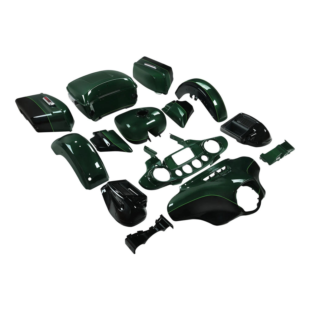 Fairings Kit for Harley Electra Glide (2014–2024) Deep Jade Pearl/Vivid Black