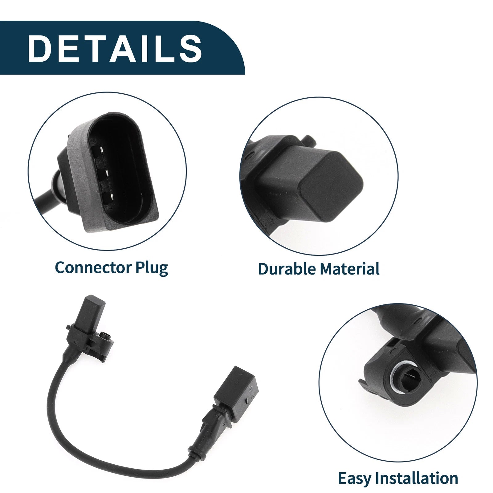 1 Pc Crankshaft Position Sensor No.041906433A for VW Fox Hatchback (2003–2014)