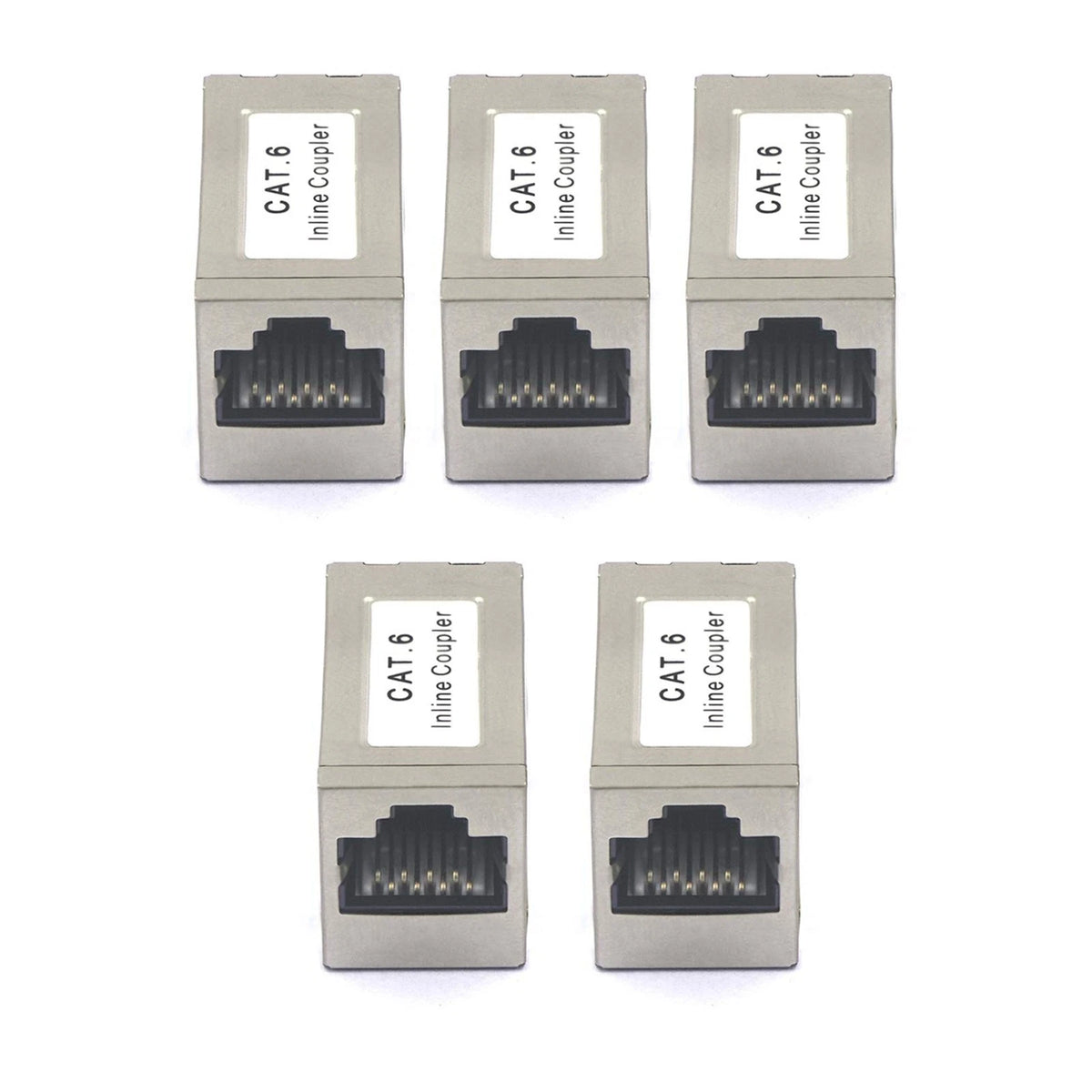 5X RJ45 Cat6 PoE Shielded Ethernet Coupler for